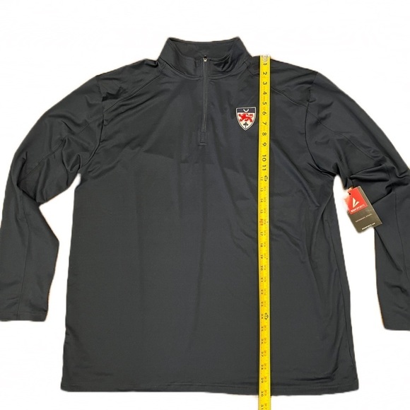 🌏 BSN Sports Performance 1/4 Zip Pullover | Dwight School | Navy Blue | 2XL - Picture 7 of 8